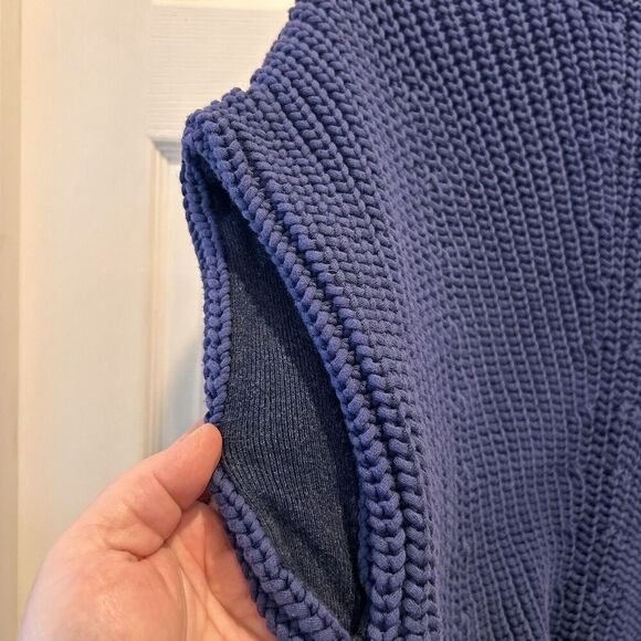 rag & bone Blue Shane Sweater Vest Size Small - Picture 8 of 8